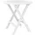 vidaXL Gartentisch Klappbar Ø 46 cm Weiß