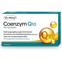Dr. Böhm® Coenzym Q 10 - die ideale Ergänzung zu Cholesterinsenkern und für die Herzgesundheit