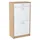 matkam Schuhschrank 50 x 92 x 28 cm mit 1 Schublade Sonoma Eiche / weiß