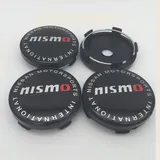Generisch 4 Stück Nabendeckel Compatible with nismo GTR 60 mm ABS-Material Auto Zubehör Radnabenkappen,F-normal