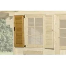 Weka Fensterladen 1-seitig 84 x 113 cm Beige
