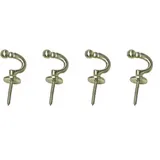 INDEKO Raffhaken INDEKO "Tours, rund", silber (nickelfarben, matt), Ø:3cm, Metall, Raffhalter