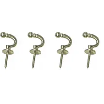 INDEKO Raffhaken INDEKO "Tours, rund", silber (nickelfarben, matt), Ø:3cm, Metall, Raffhalter