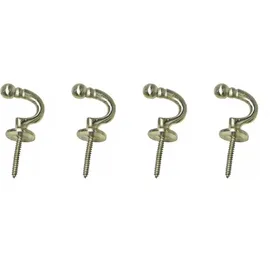 INDEKO Raffhaken INDEKO "Tours, rund", silber (nickelfarben, matt), Ø:3cm, Metall, Raffhalter
