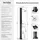 Tectake Solardusche Schwarz/Silber 19,5 cm x 222 cm