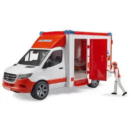 Bruder 02676 - MB Sprinter Ambulanz rot/weiß 1:16