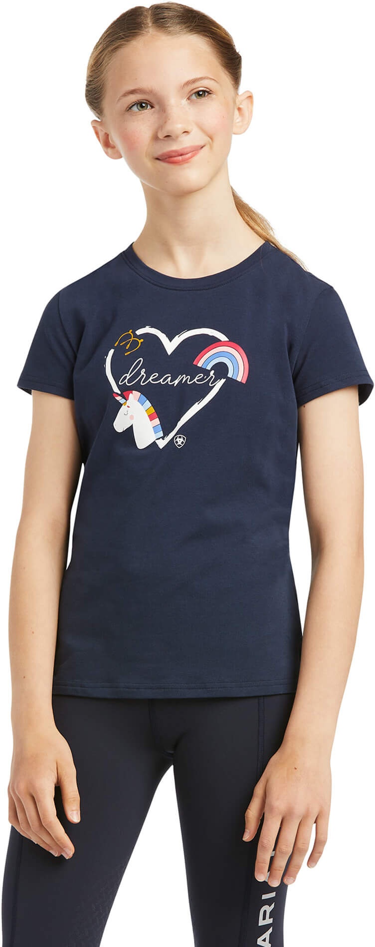 ARIAT Kinder T-Shirt SOMEDAY navy mit Pony Grafik, Größe: L