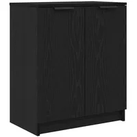 VidaXL Schuhschrank Schwarz Eiche 59x35x70 cm Holzwerkstoff