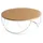 miliboo Couchtisch rund Weiß Eiche 80 cm