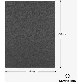 Klarstein Mülleimer für die Küche mit Geruchskontrolle, 4er-Pack, kompatibel mit Yuma, ausgestattet mit Kohlefilter für effiziente Geruchsneutralisation - Schwarz