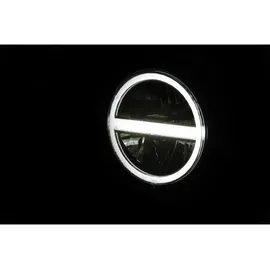 Highsider 5 3/4 Zoll LED-Scheinwerfer Pecos Typ 6 mit TFL Schwarz Matt