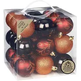 inges magic & goodz Inge-glas Weihnachtskugeln Kunststoff 6cm 27er Set - Goodz 27 Stück 6 cm Flame Mix