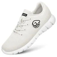 GIESSWEIN Merino Runners Herren, Merino Sneaker Men - Atmungsaktive Männer Schuhe - Geruchsneutral - ohne Socken - natürliche Merinowolle 3D Stretch, Leichte Sport und Freizeit Schuhe - Merino Wool - 47 EU