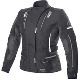 BÜSE Jana Textiljacke wasserdicht Damen Motorrad schwarz/grau/weiß, 42