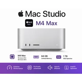 Apple Mac Studio M4 Max 64 GB RAM 1 TB SSD 40-Core GPU Z1CD-80DECTO