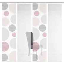 VISION S Schiebegardinen Borden halbtransparente Bambusoptik 260x60, cm, Farbe:rosé