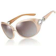 luxuskollektion Sonnenbrille Damen Polarisiert Übergroß Mode 100% UV-Schutz