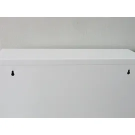 VCM ebuy24 Schuhschrank mit 12 Klappen/ Türen in Metall weiss. Fertig montiert.