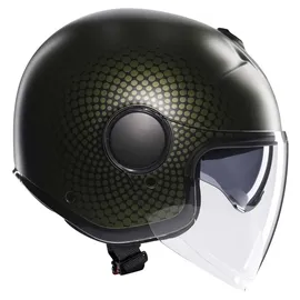 AGV Eteres Andora Jethelm - Matt Dunkelgrün/Schwarz / XL
