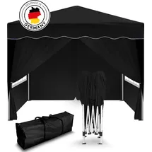 Kronenburg Handel Kronenburg Faltpavillon 3 x 3 m inkl. 4 Seitenteile Schwarz