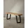 KADIMA DESIGN Garderobenbank 120 x 40 x 45,5 cm Akazie Massivholz / beige