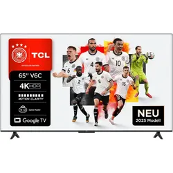 TCL LED-Fernseher "65V6CX1", E (A-G), schwarz, 65, Fernseher, 4K HDR, Multi-HDR, Dolby Vision, Game Master, Smart TV, Apple TV, AiPQ