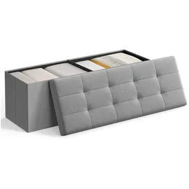 Songmics Sitztruhe LSF77G hellgrau Stoff 110,0 cm