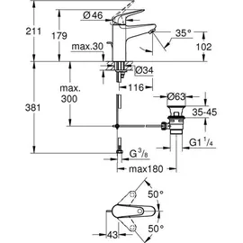Grohe Swift Einhandmischer Chrom