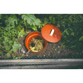 Plastia Wurm-Komposter im Hochbeet Taupe Braun