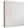 abiks möbel Drehtürenschrank COMO 200 x 245,5 x 50 cm Weiß/Gold