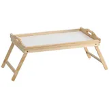 Zeller Present Tablett Betttablet klappbar Sofatisch Couchtablett Betttisch Bett-Tisch, klappbares Frühstückstablett "Frühistück im Bett"