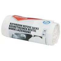 Office-products Müllbeutel 20 Liter, weiß, 40 Stück