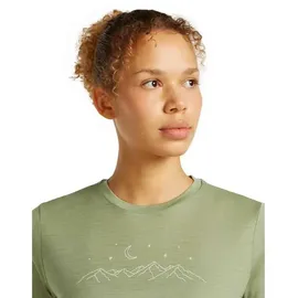 Icebreaker Merino 150 Tech Lite Sparkling Stars grün XL