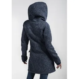 POLARINO Strickmantel Blau 36