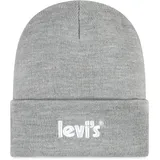 Levi's Kids Unisex Lan Poster Logo 9a8513 Beanie M tze, Dunkelgrau meliert, Einheitsgröße EU - Einheitsgröße