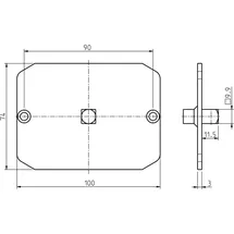 Rademacher Adapter Medium HK 10er Vierk. inkl. Schrbn. Typ 4010-MHK
