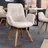 Riess-Ambiente Drehbarer Esszimmerstuhl Baltic Bouclé beige Eiche