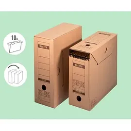 Leitz Archivboxen braun 12,0 x 32,5 x 27,5 cm, 10 St.