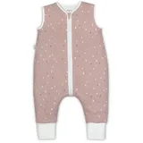 Ehrenkind Babyschlafsack Sommer Schlafsack mit Füßen, Bio-Baumwolle, 1 TOG (Standard by OEKO-TEX, 100% Bio-Baumwolle, Sommerschlafsack mit Beinen, 1.0 TOG), Schlafsack Baby, Baby Schlafsack rosa 70 cm