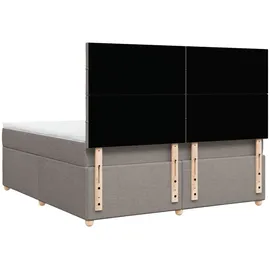 vidaXL Boxspringbett 180 x 200 cm Taupe