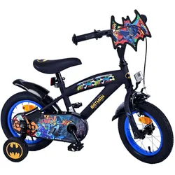 TPFSports DC Batman Kinderfahrrad - Jungen - 12 Zoll - Rücktritt + Handbremse- Schwarz