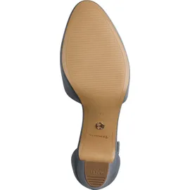 TAMARIS Damen Pumps mit Blockabsatz, blau, 38 EU