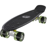 Ridge Skateboard Mini Cruiser, schwarz-klar grün, 22 Zoll