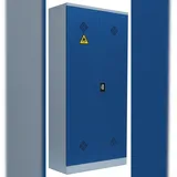 Lüllmann Umweltschrank 566251 enzianblau, lichtgrau 91,6 x 42,2 x 195,0 cm, aufgebaut, 1 St.