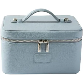 ETOILE Kosmetikkoffer – stilvoller Reise-Make-up-Organizer mit Trennwänden, Rotkehlchenblau, Kosmetikkoffer mit Reißverschluss und praktischem Tragegriff