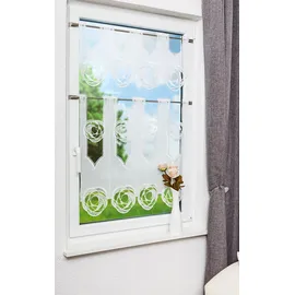 Plauener Spitze® Scheibengardine Plauener Spitze - Circles (Bx H) 96cm * 60cm weiß