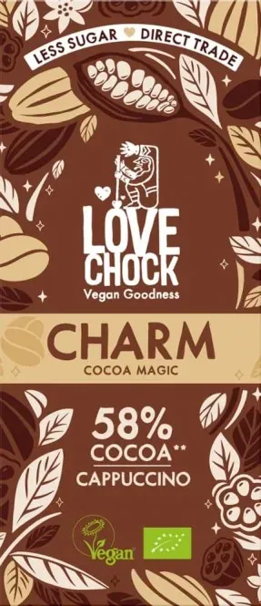 Lovechock Charm Cappuccino Tafelschokolade bio