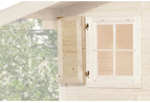 WEKA Fensterladen für Gartenhäuser, Holz - beige