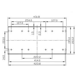 VELLEMAN G17081UBK PLASTIKGehäuse für MONTAGE IN 19'' RACK 147944
