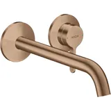 Hansgrohe Axor One Unterputz für Wandmontage mit Hebelgriff und Auslauf 220mm brushed red gold